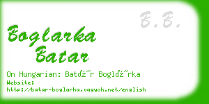 boglarka batar business card